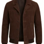 Avengers Doomsday Joe Russo Suede Leather Jacket Front