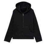 Black Essential Hoodie Front