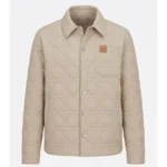 Charlie Movie The Drama 2026 Robert Pattinson Quilted White Jacket Front