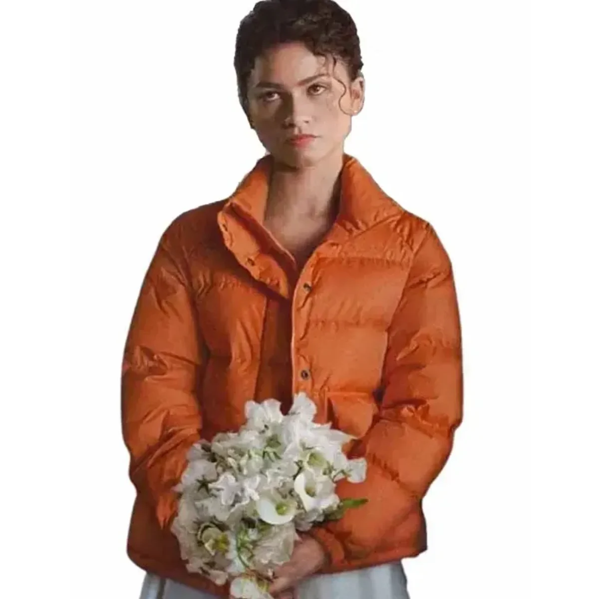Emma The Drama 2026 movie Zendaya Orange Puffer Jacket Emma The Drama 2026 movie Zendaya Orange Puffer Jacket