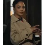His And Hers 2026 Tessa Thompson Beige Trench Coat