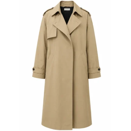 His And Hers 2026 Tessa Thompson Beige Trench Coat Front