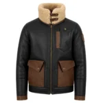 Jones-SF Shearling Bomber Black Jacket Front