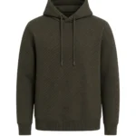 Men Mock Neck Hoodie Front