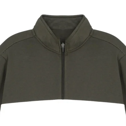 olive and white sweatshirt Upper Front
