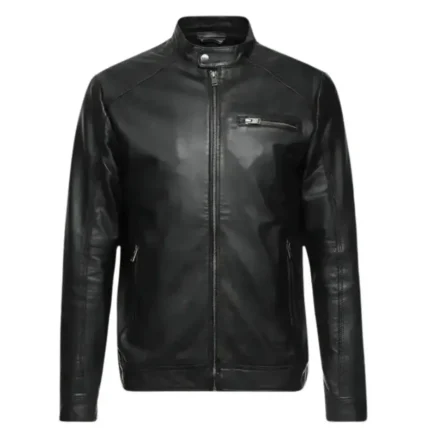 Mens-Cafe-Racer-Classic-Black-Leather-Fornt-Jacket