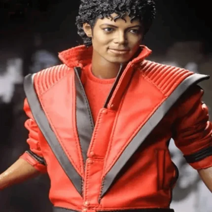 Michael Jackson Thriller Red Leather Jacket