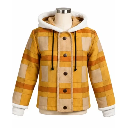 Monkey D. Luffy One Piece Season 2 Yellow Hooded Jacket Front