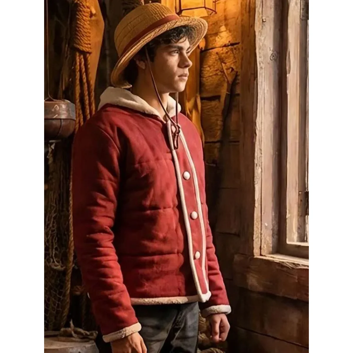 One Piece 2026 Monkey D. Luffy red bomber jacket One Piece 2026 Monkey D. Luffy red bomber jacket