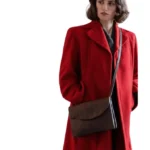 Penélope Cruz The Bride 2026 Red Wool Coat