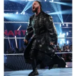 Seth Rollins WWE Backlash 2026 Black Leather Long Coat