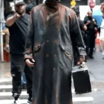 The Bride 2026 Christian Bale Leather Coat