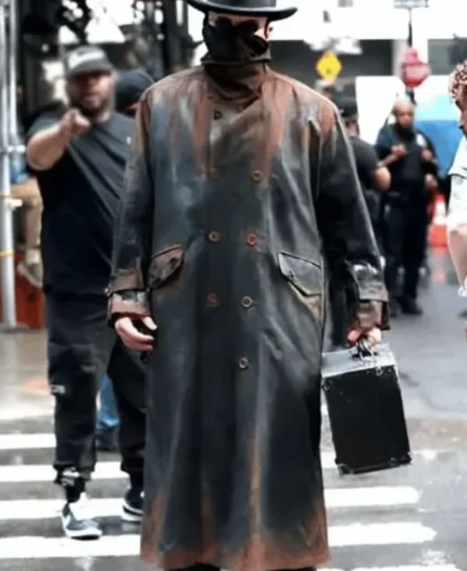 The Bride 2026 Christian Bale Leather Coat