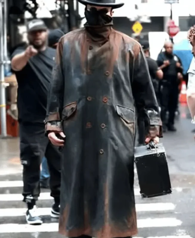 The Bride 2026 Christian Bale Leather Coat