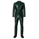 Tony Stark Avengers Doomsday Green Leather Coat Costume Full Costime