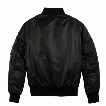 Top Gun MA-1 Bomber Jacket Black Back