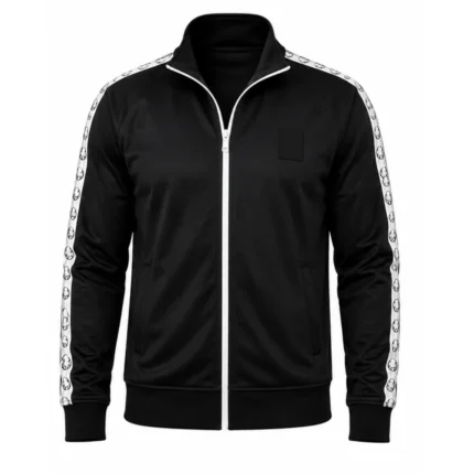 WWE Backlash 2026 Sami Zayn Black Zip Track Jacket Style Front