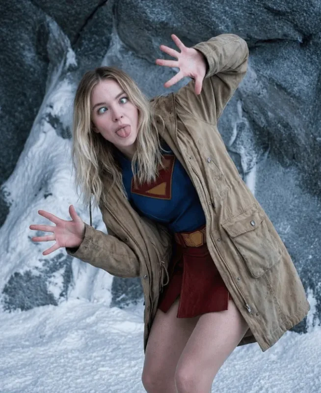 milly alcock supergirl jacket from 2026 movie costume 1