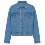 people we meet on vacation emily bader fringe leather jacket Front