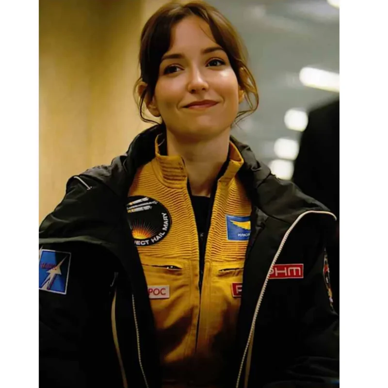 project hail mary 2026 Movie liz kingsman black jacket