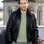 the bride photocall jake gyllenhaal leather jacket (1)