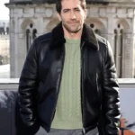 the bride photocall jake gyllenhaal leather jacket