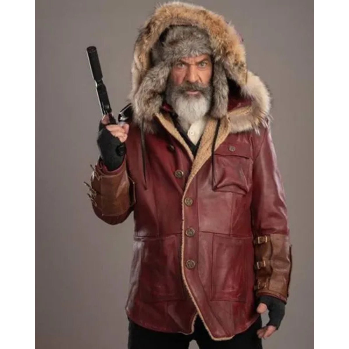 Mel-Gibson-Fatman-Parka-Jacket Mel Gibson Fatman Parka Leather Jacket - Image 1