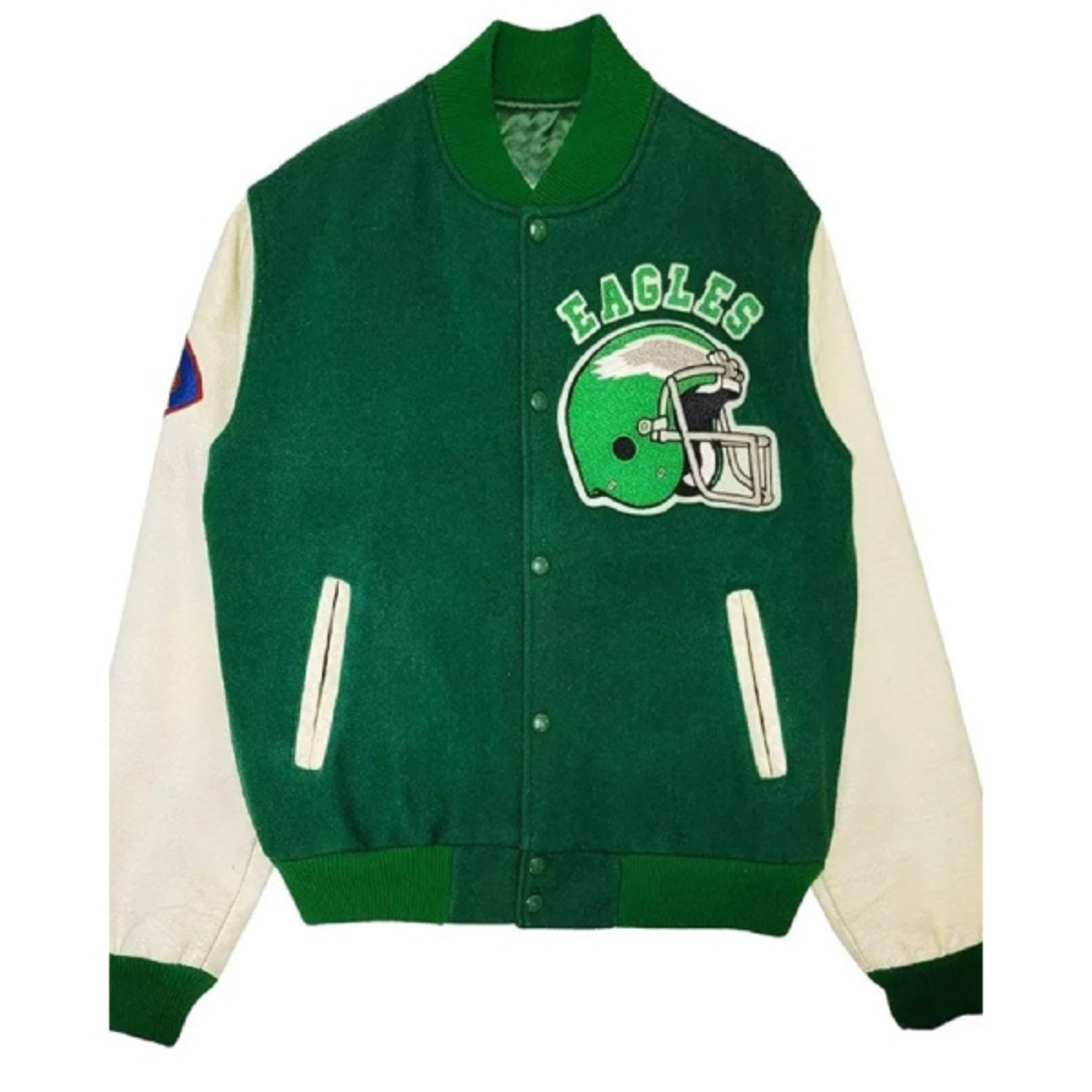 Philadelphia-Eagles-Vintage-Varsity-Jacket Philadelphia Eagles Vintage Varsity Jacket - Image 1