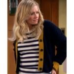 The Neighborhood Beth Behrs Yellow Trims Cardigan