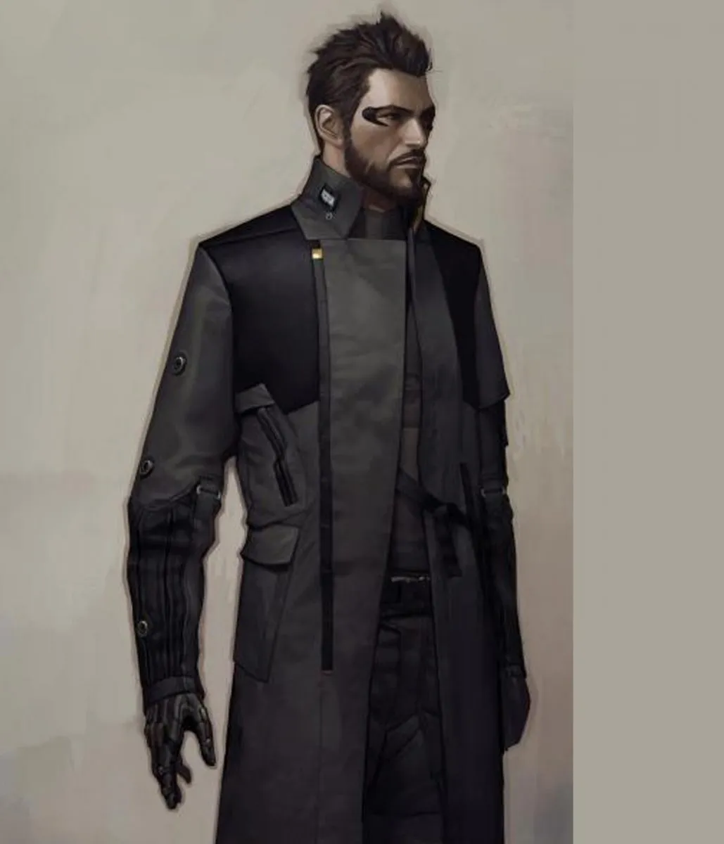adam-jensen-black-nylon-coat-scaled-1 Adam Jensen Deus Ex Black Coat - Image 1