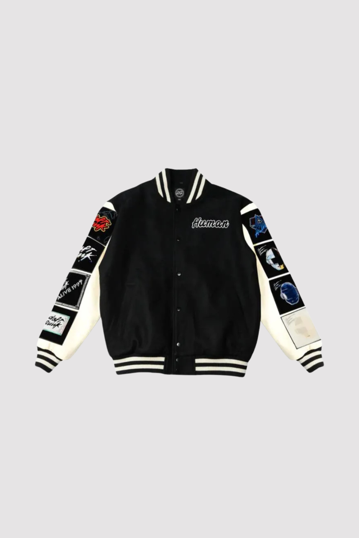 daft-punk-unisex-letterman-jacket Daft Punk Unisex Letterman Jacket - Image 1