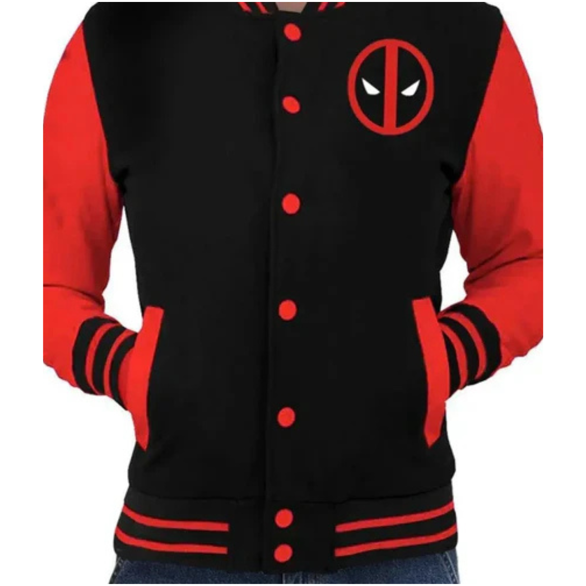 deadpool-varsity-jacket Dead pool Varsity Jacket - Image 1