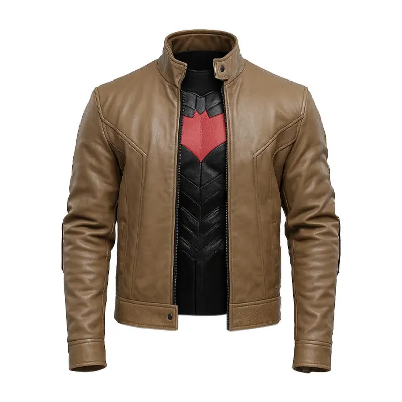 jason-todd-red-hood-leather-jacket-and-vest-01 Jason Todd Red Hood Leather Jacket and Vest - Image 1