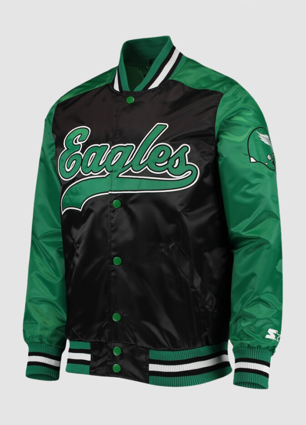 philadelphia-eagles-starter-jacket-01 Philadelphia Eagles Starter Jacket - Image 1