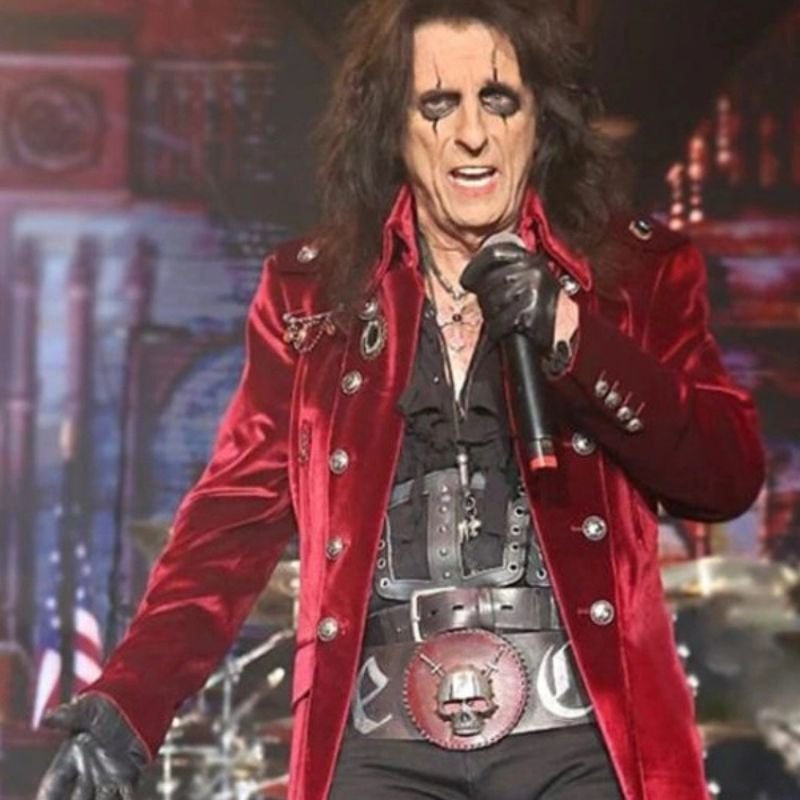 Alice-Cooper-Red-Velvet-Coat-4 Alice Cooper Red Velvet Coat - Image 1
