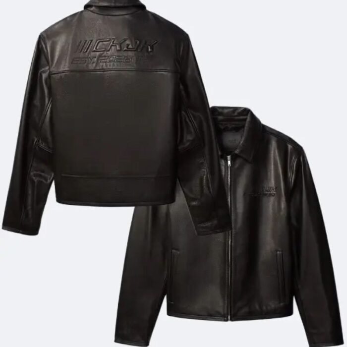 Jungkook Leather Jacket | Black Racer Jacket | Ensured Fashion
