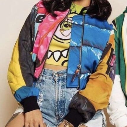 Cardi B Finesse jacket, close-up styled shot