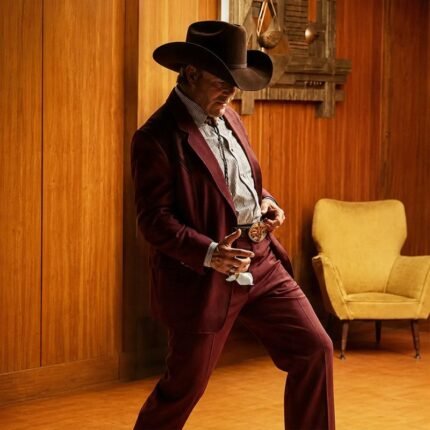 Tom Cruise Digger maroon suit