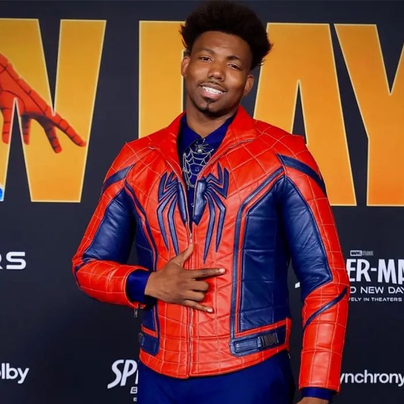 Dominique-Barrett-Spider-Man-Brand-New-Day-Premiere-Jacket-buy-now Dominique Barrett Spider-Man Brand New Day Premiere Jacket - Image 1