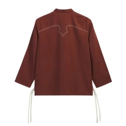 Back view of Edison Chen red Chinese New Year track jacket