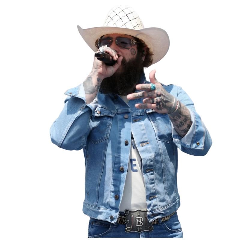 FIFA-World-Cup-Closing-Ceremoney-Final-Post-Malone-Blue-Denim-Jacket FIFA World Cup 2026 Final Post Malone Denim Jacket - Image 1