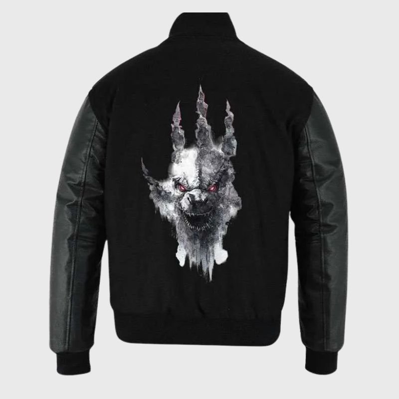 Godzilla-x-Kong-Varsity-Bomber-Jacket Godzilla x Kong Varsity Jacket - Image 1