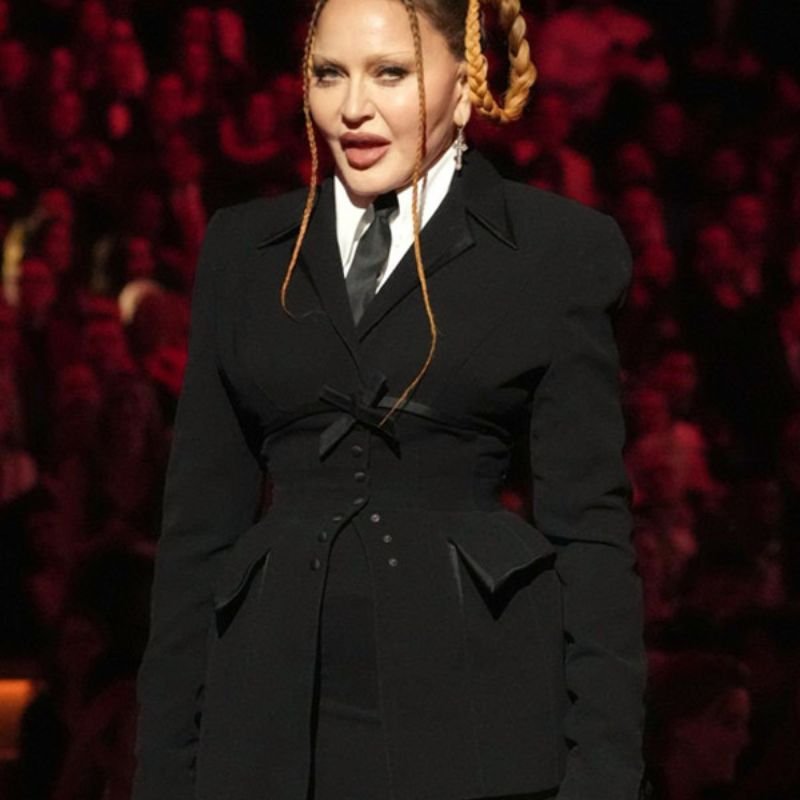 Grammys-Awards-2023-Madonna-Blazer-Black Grammys 2023 Madonna Black Blazer - Image 1