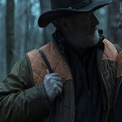Ozark-inspired Peter Mullan quilted jacket with chest and waist pockets