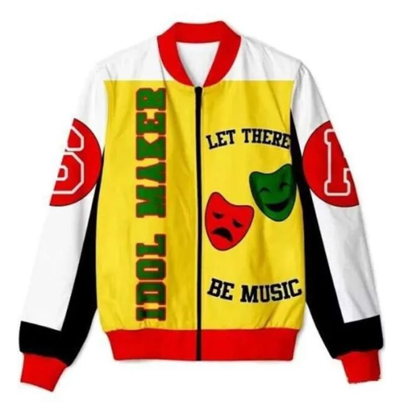 Let-There-Be-Music-Idol-Maker-Multi-Color-Bomber-Jacket Salt N Pepa Idol Maker Bomber Jacket - Image 1