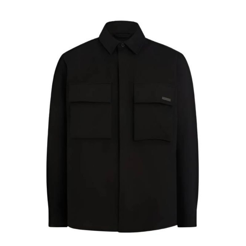 Lightweight-Black-Jacket Women's Black Cotton Jacket - Image 1