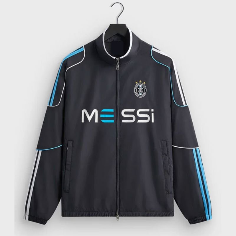 Messi-Argentina-20th-Anniversary-Football-Nylon-Track-Jacket Messi & Argentina 20th Anniversary Football Nylon Track Jacket - Image 1