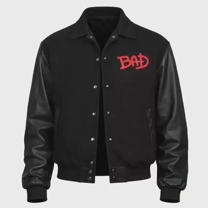 Michael-Jackson-BAD-Varsity-Jacket Michael Jackson BAD Varsity Jacket - Image 1
