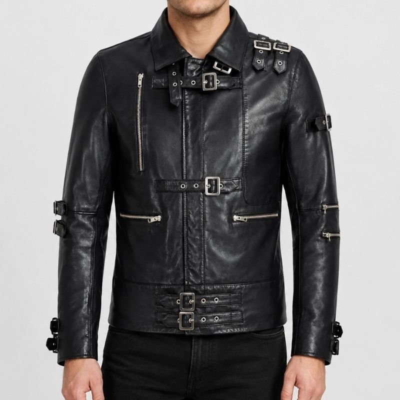 Michael-Jackson-Black-Bad-Jacket Michael Jackson Black Bad Leather Jacket - Image 1