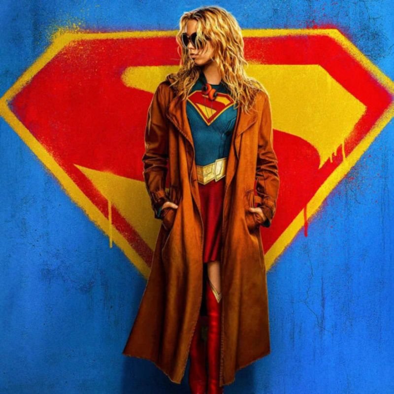 Milly-Alcock-Supergirl-Brown-Coat-for-women Supergirl Kara Zor-El Coat - Image 1